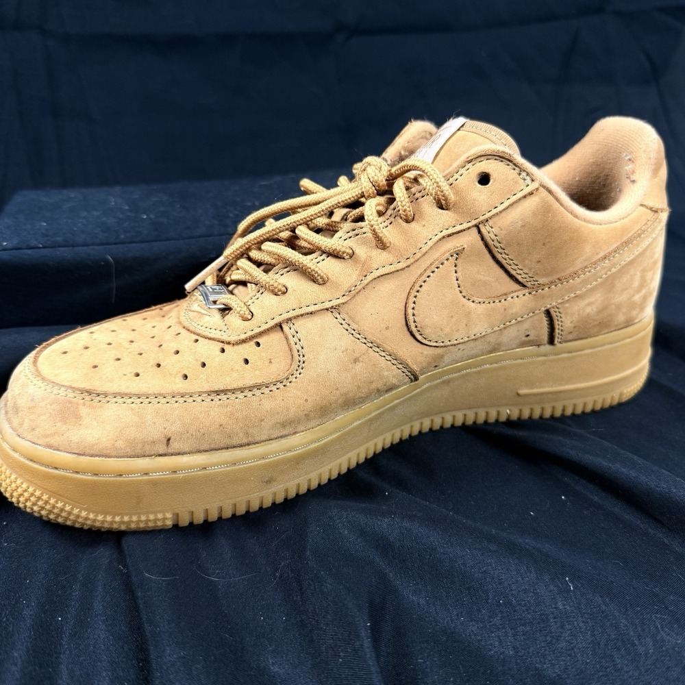 Nike Air Force 1 Supreme Wheat Men's Size 9.5 Sneakers - Picture 9 of 15